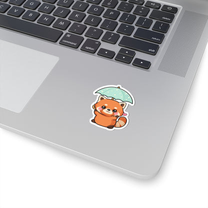 Kawaii Red Panda Sticker for Laptop and Journal Decor