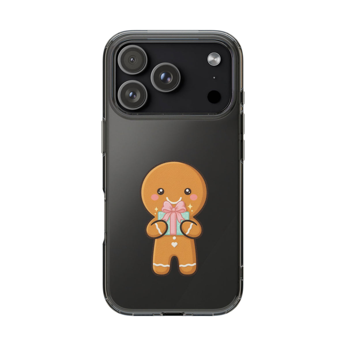 Gingerbread Man Phone Case, Cute Holiday Gift Design