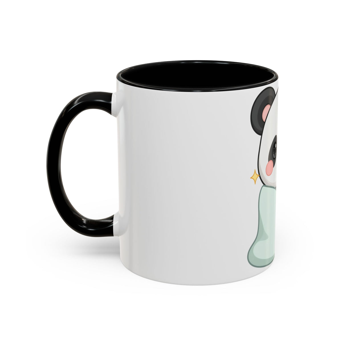 Kawaii Panda Accent Coffee Mug for Cozy Moments