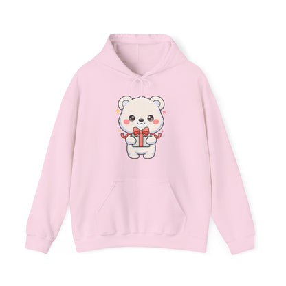 Kawaii Polar Bear Hoodie, Cute Gift-Bear Unisex Sweatshirt
