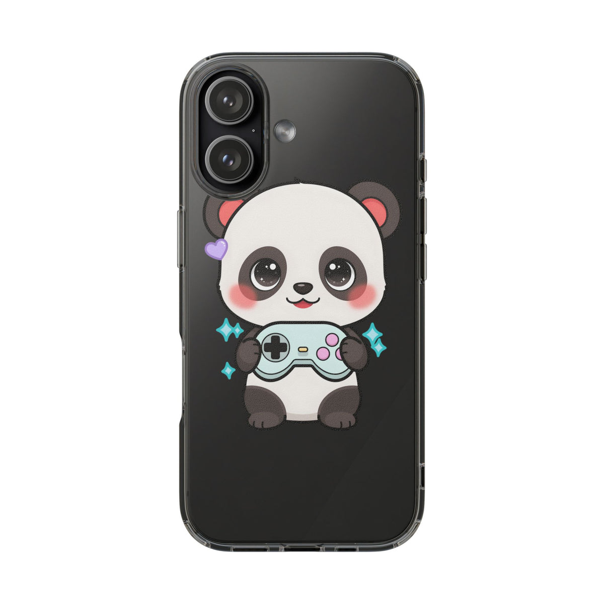 Gamer Panda Clear Impact-Resistant Phone Case