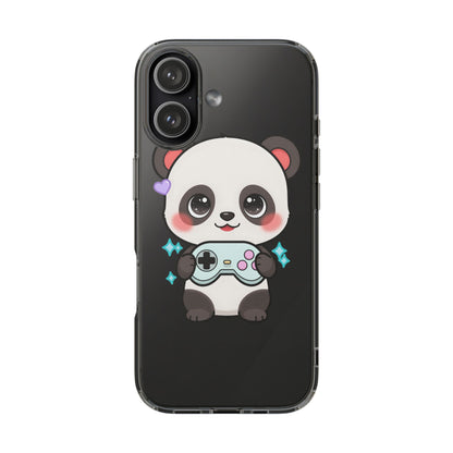 Gamer Panda Clear Impact-Resistant Phone Case