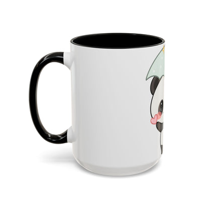 Cute Panda Accent Coffee Mug for Rainy Day Sips