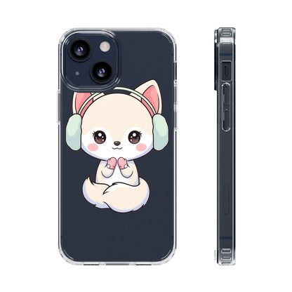 Kawaii Arctic Fox Phone Case – Cozy Winter Cutie