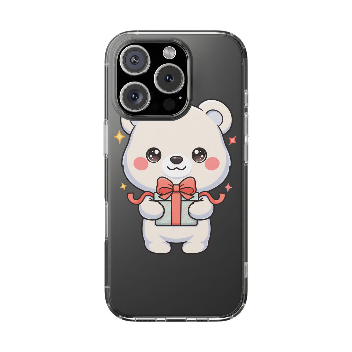 Kawaii Polar Bear Gift Phone Case for Holiday Gifting