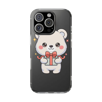 Kawaii Polar Bear Gift Phone Case for Holiday Gifting
