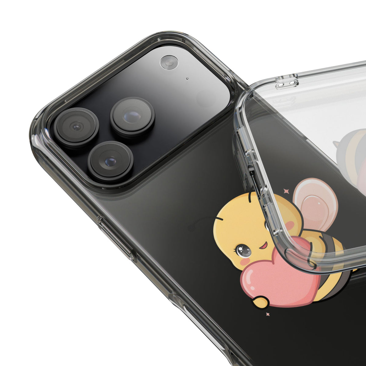 Kawaii Bee Clear Impact-Resistant Phone Case