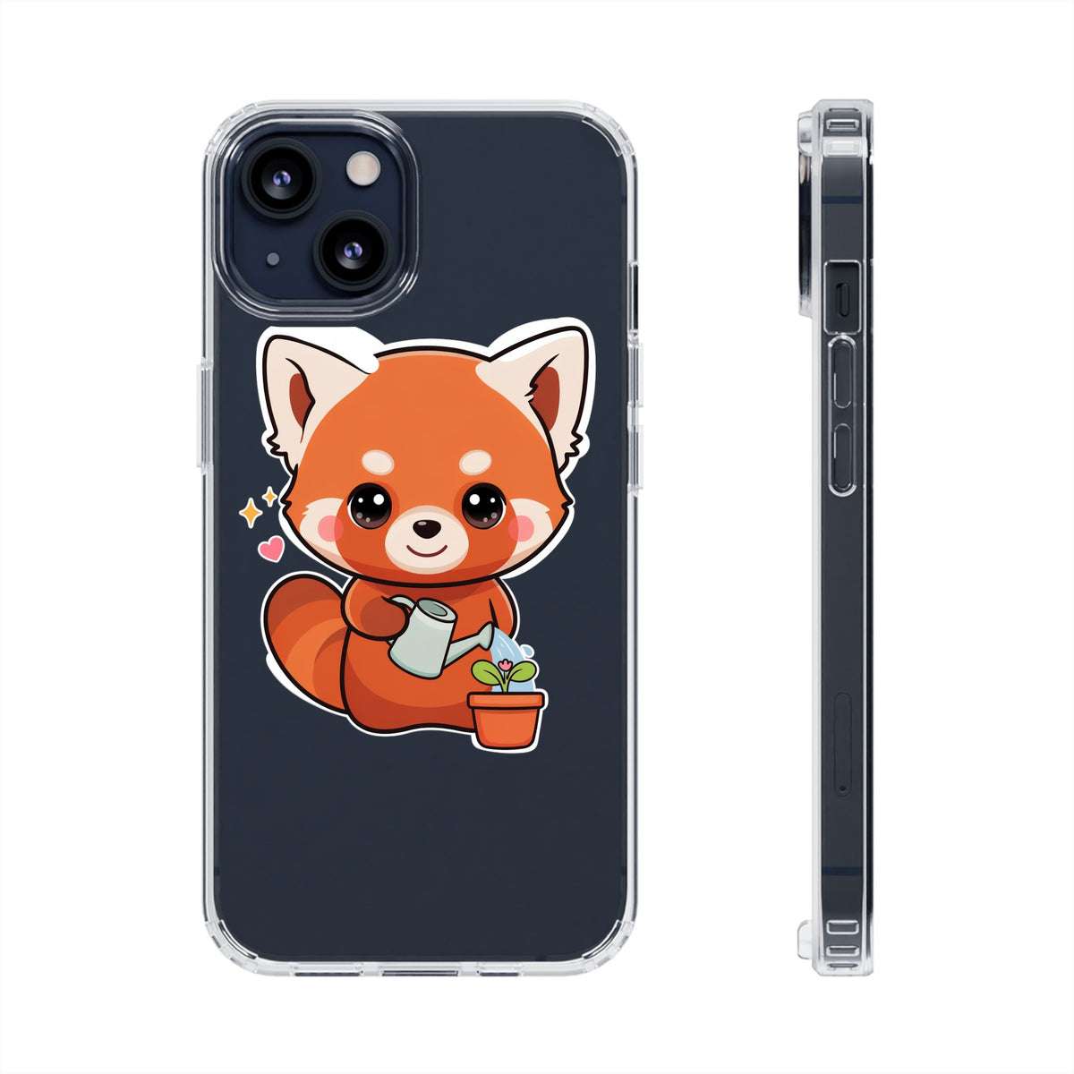 Red Panda Phone Case, Cute Plant Lover Gift