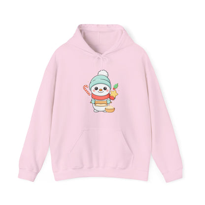 Christmas Snowman Hoodie for Cozy Cookie-Baking Cheer