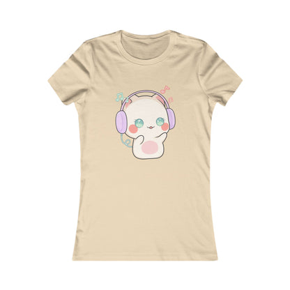 Kawaii Cat Music Lover Women's Favorite Tee