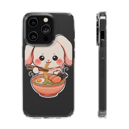 Kawaii Ramen Bunny Clear Impact-Resistant Case