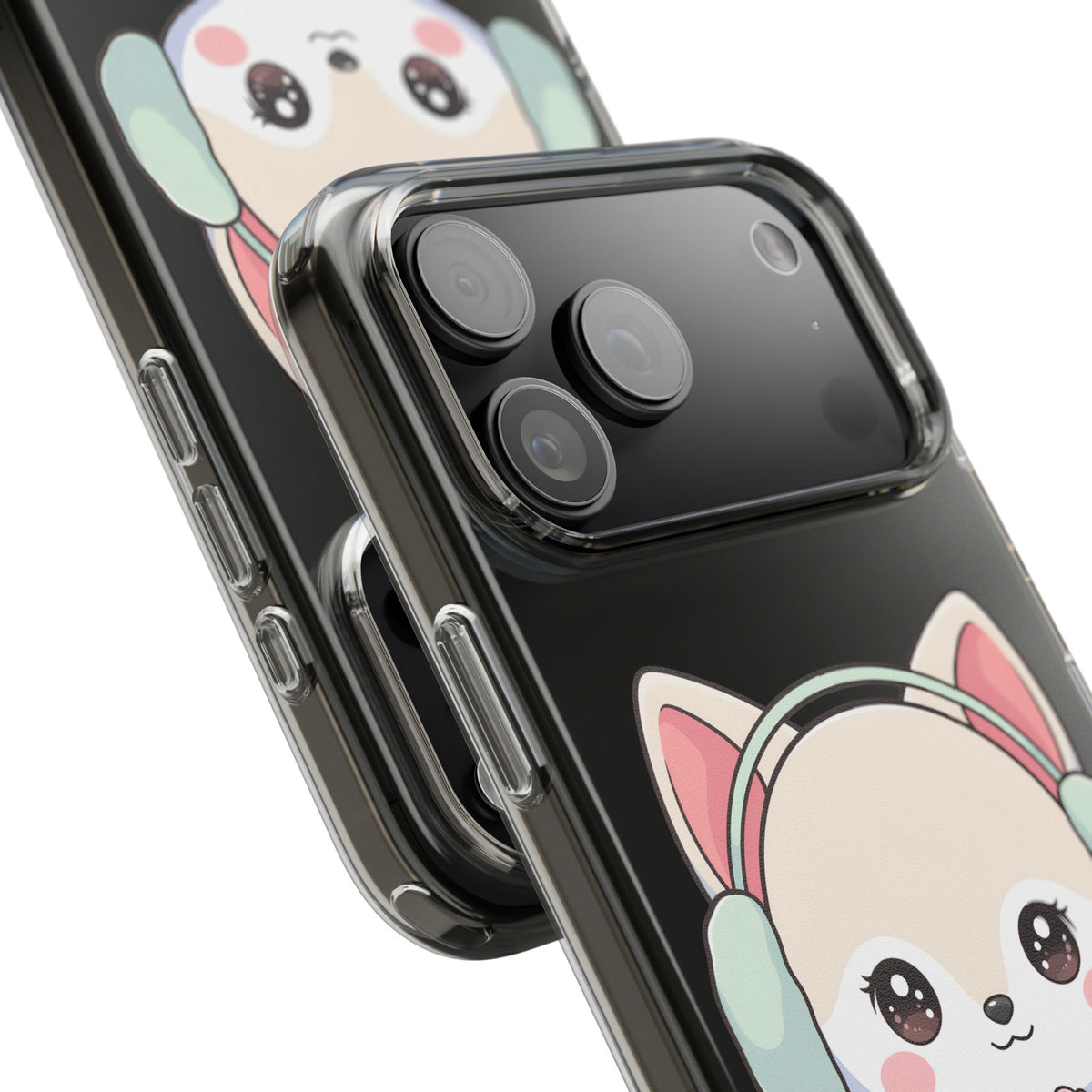 Kawaii Arctic Fox Phone Case – Cozy Winter Cutie