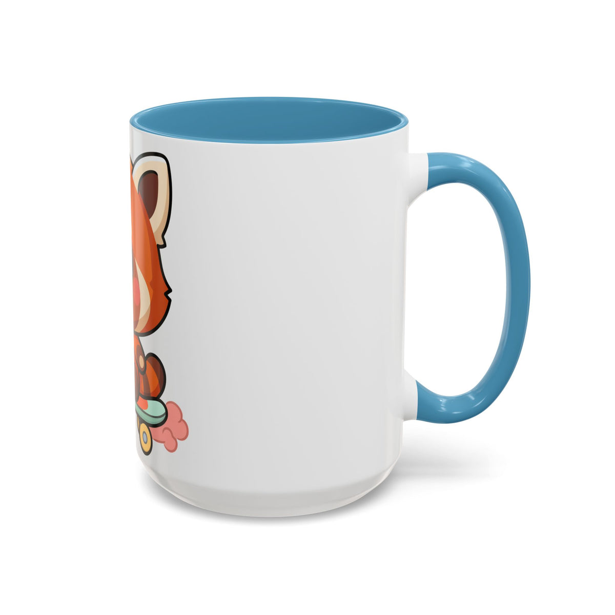Red Panda Skateboard Mug – Kawaii Accent Coffee Mug