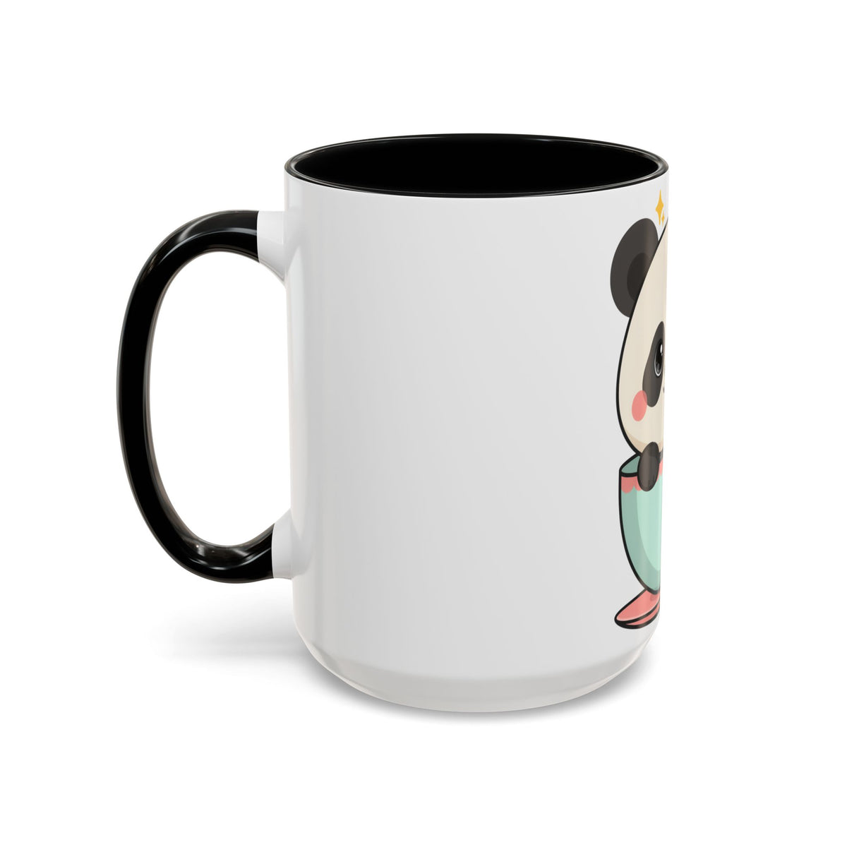 Kawaii Panda Accent Coffee Mug for Panda Lovers