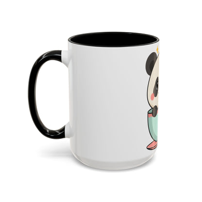 Kawaii Panda Accent Coffee Mug for Panda Lovers