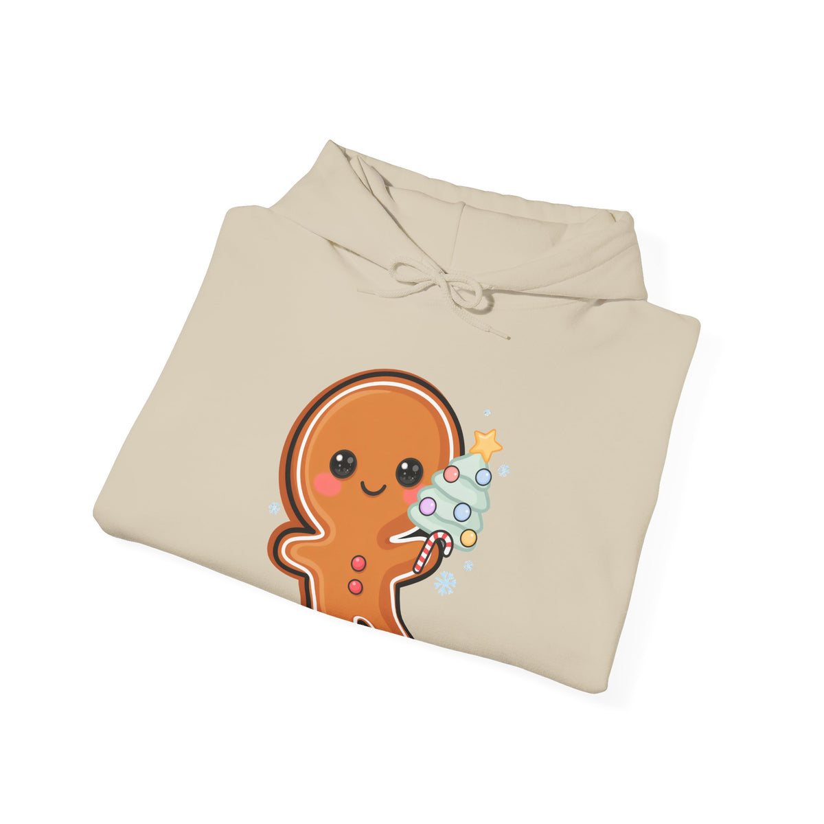Gingerbread Christmas Hoodie, Kawaii Tree Decorating Sweatshirt