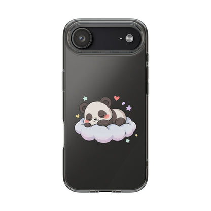 Sleeping Panda Clear Impact-Resistant Phone Case