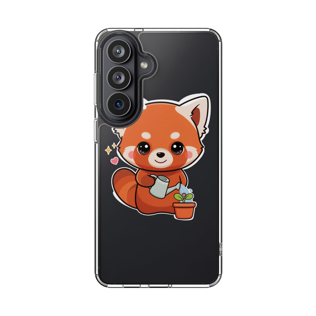 Red Panda Phone Case, Cute Plant Lover Gift
