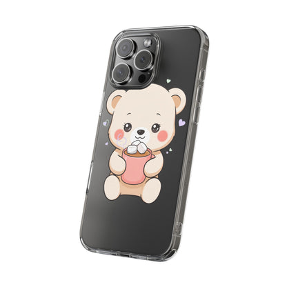 Kawaii Polar Bear Phone Case with Hot Cocoa
