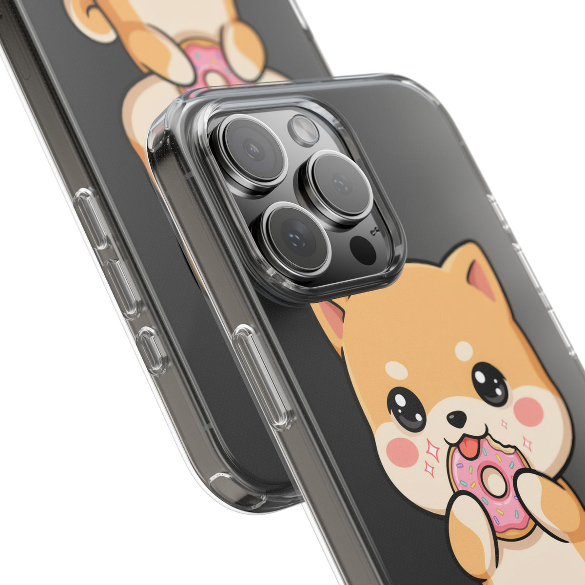Kawaii Shiba Inu Phone Case with Donut