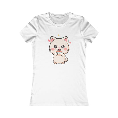 Kawaii Cat Sushi Women's Tee for Cute Casual Outfits