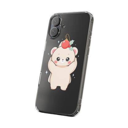 Kawaii Christmas Bear Phone Case for Cozy Holiday Days