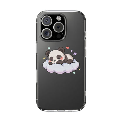 Sleeping Panda Clear Impact-Resistant Phone Case