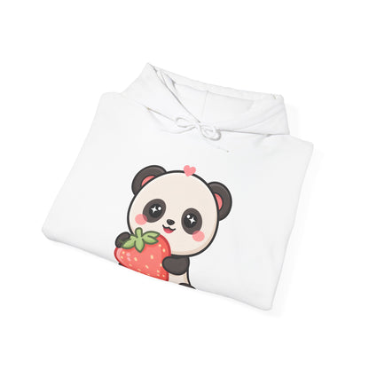Kawaii Panda Strawberry Hoodie for Cute Style Fans