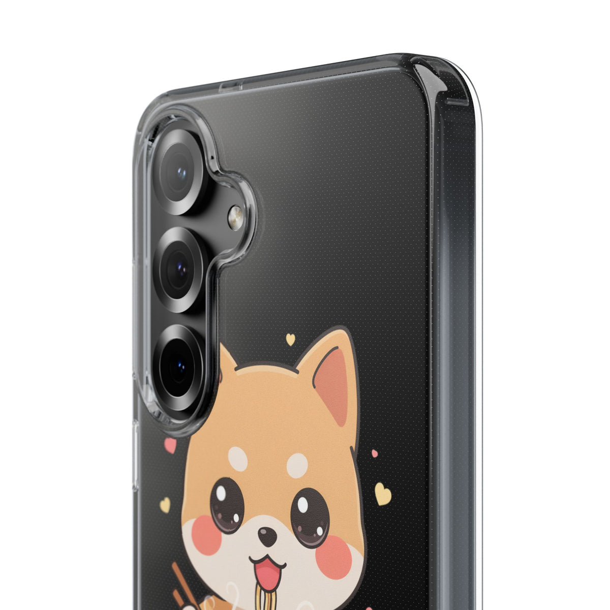 Kawaii Shiba Inu Ramen Clear Impact-Resistant Case