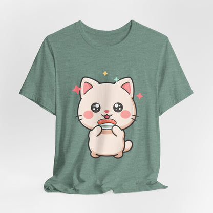Kawaii Sushi Cat T-Shirt for Cat and Sushi Lovers