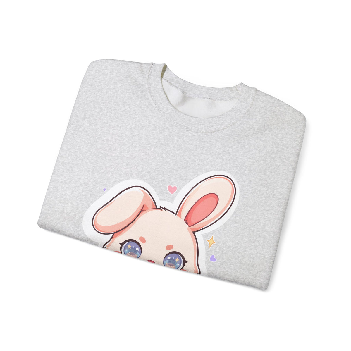 Kawaii Bunny Bubble Tea Sweatshirt, Cute Chibi Crewneck