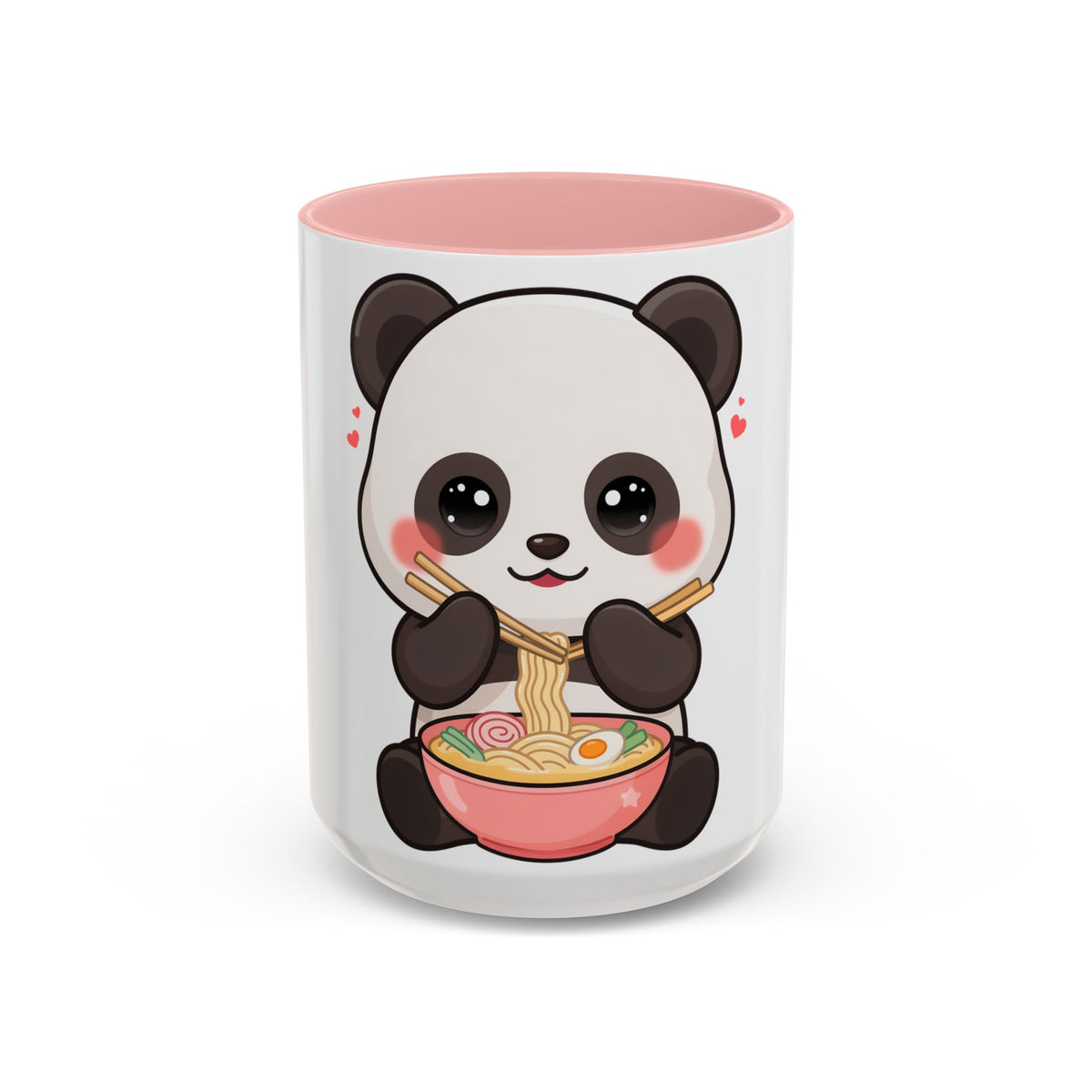 Kawaii Panda Ramen Mug, Cute Accent Coffee Mug