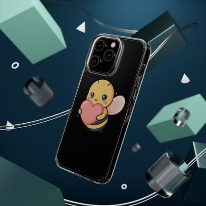 Kawaii Bee Clear Impact-Resistant Phone Case