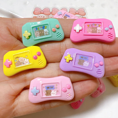 10 piece kawaii game console cabochon pack for DIY scrapbook crafts
