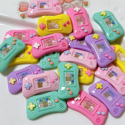 Mini kawaii game console resin cabochons flat back set of 10 assorted