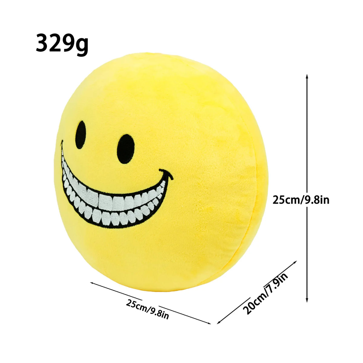 Round yellow kawaii plush ball large size 3 premium fabric variant detail