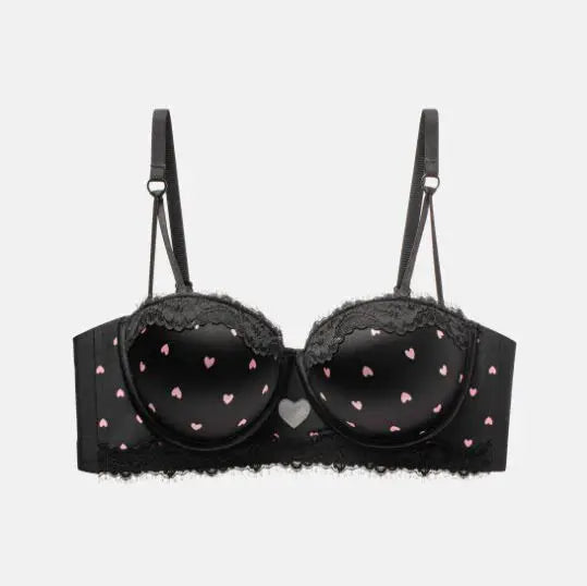 Kawaii lace bra set size chart reference, underbust 68-87 cm bands 32 to 38