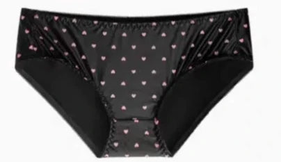 Kawaii Heart Lace Bra & Panty Set - Push-Up for Small Busts