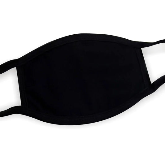 Classic blank kawaii face mask in matte white, adjustable ear loops, Harajuku street style