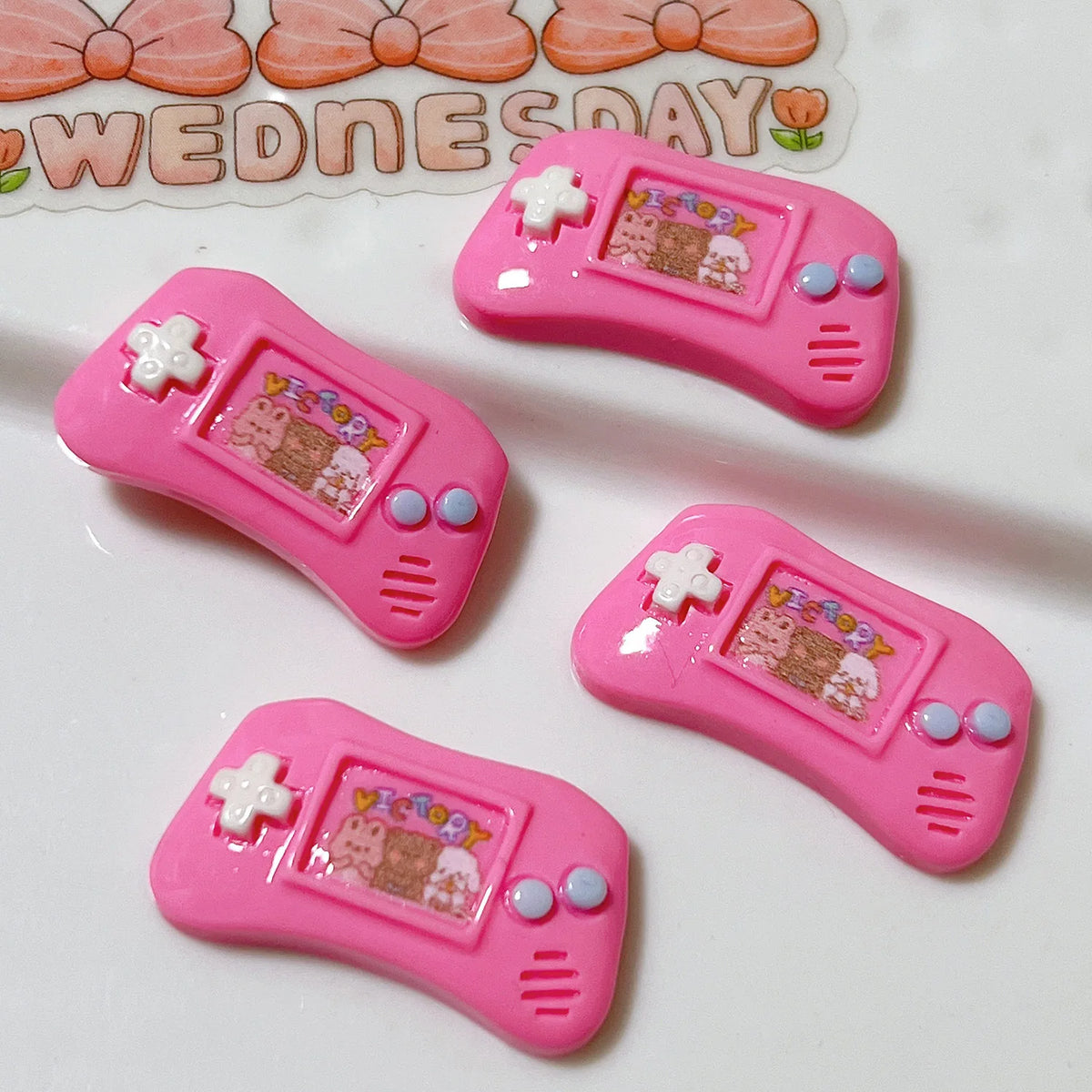 Mini kawaii cabochons game controller motif for party decoration DIY