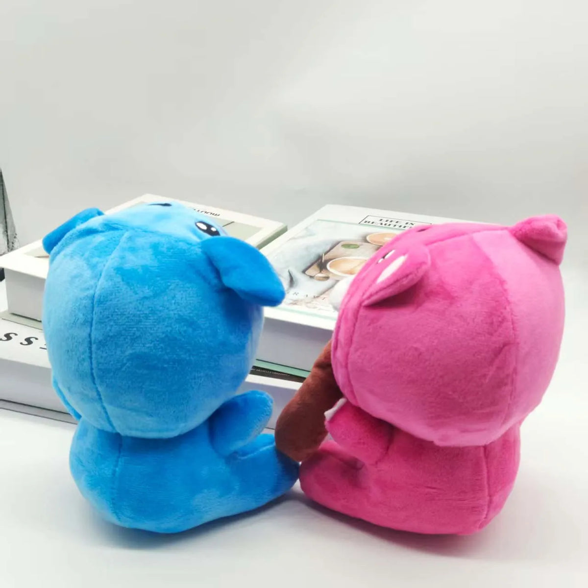 Girl variant kawaii plush doll with structured character hat, CE certified soft toy