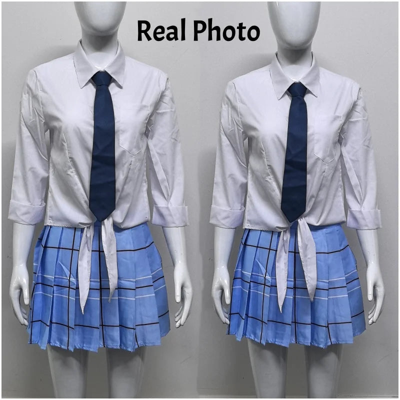 Kitagawa Marin cosplay knit top close-up showing polyester construction and neckline