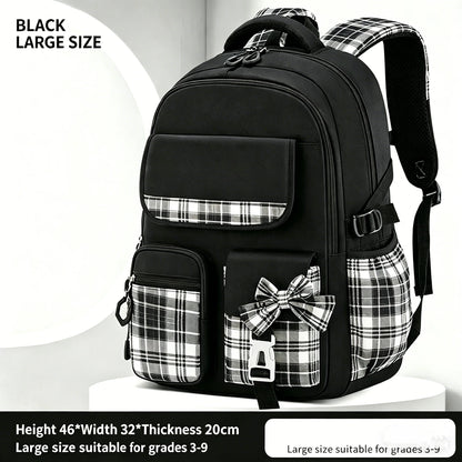 Spine-care girls backpack in Small Pink, side profile showing zipper closure