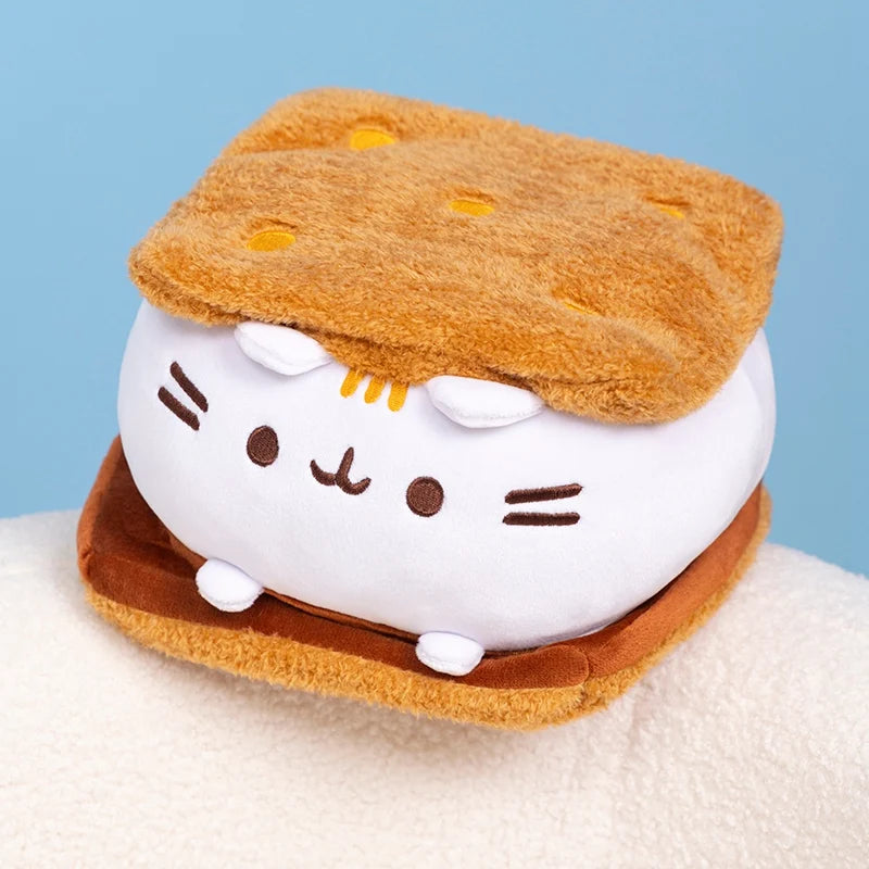 Kawaii ice cream cat plush gift packaging, kids birthday gift ready