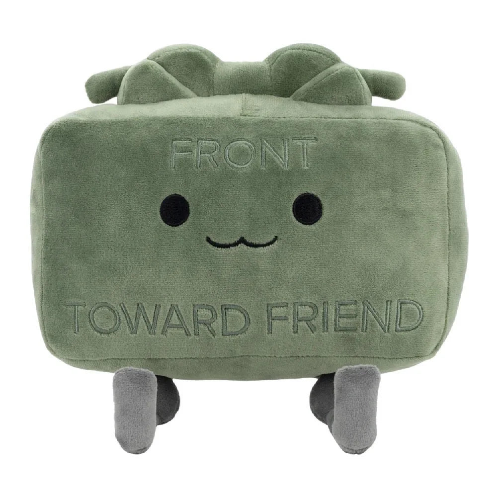 Hot Clay Claymore green square plush doll side profile 20cm size reference cube