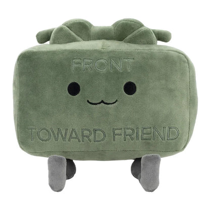 Hot Clay Claymore green square plush doll side profile 20cm size reference cube
