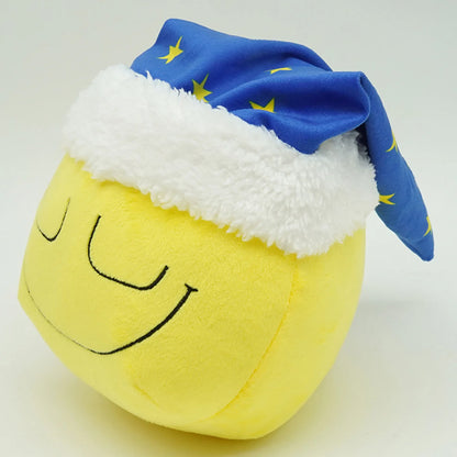 Dozing Dozer collectible plushie displayed on kawaii shelf room decor setup