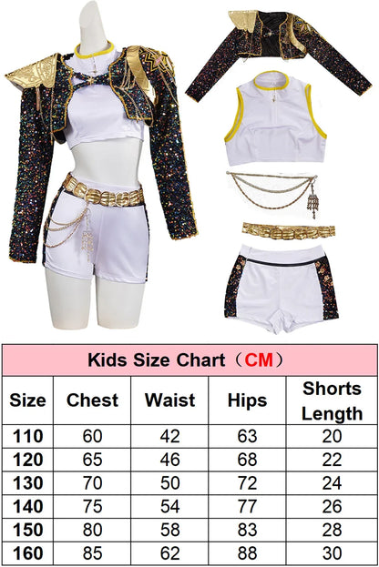 Kawaii-Faces black golden costume set complete look Halloween party cosplay event