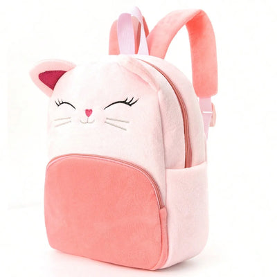 Kawaii Animal Plush Backpack for Kids - 4 Colors