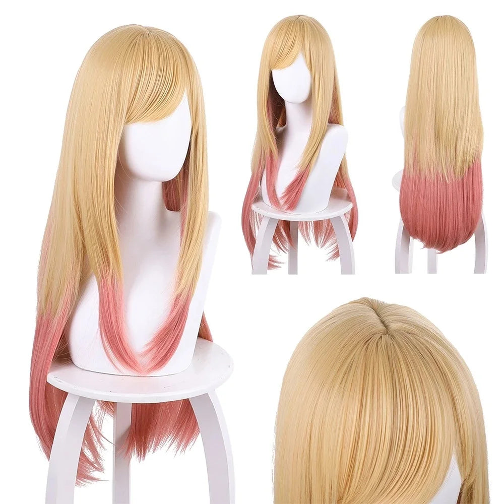 Marin Kitagawa cosplay costume back view showing full two-piece set silhouette